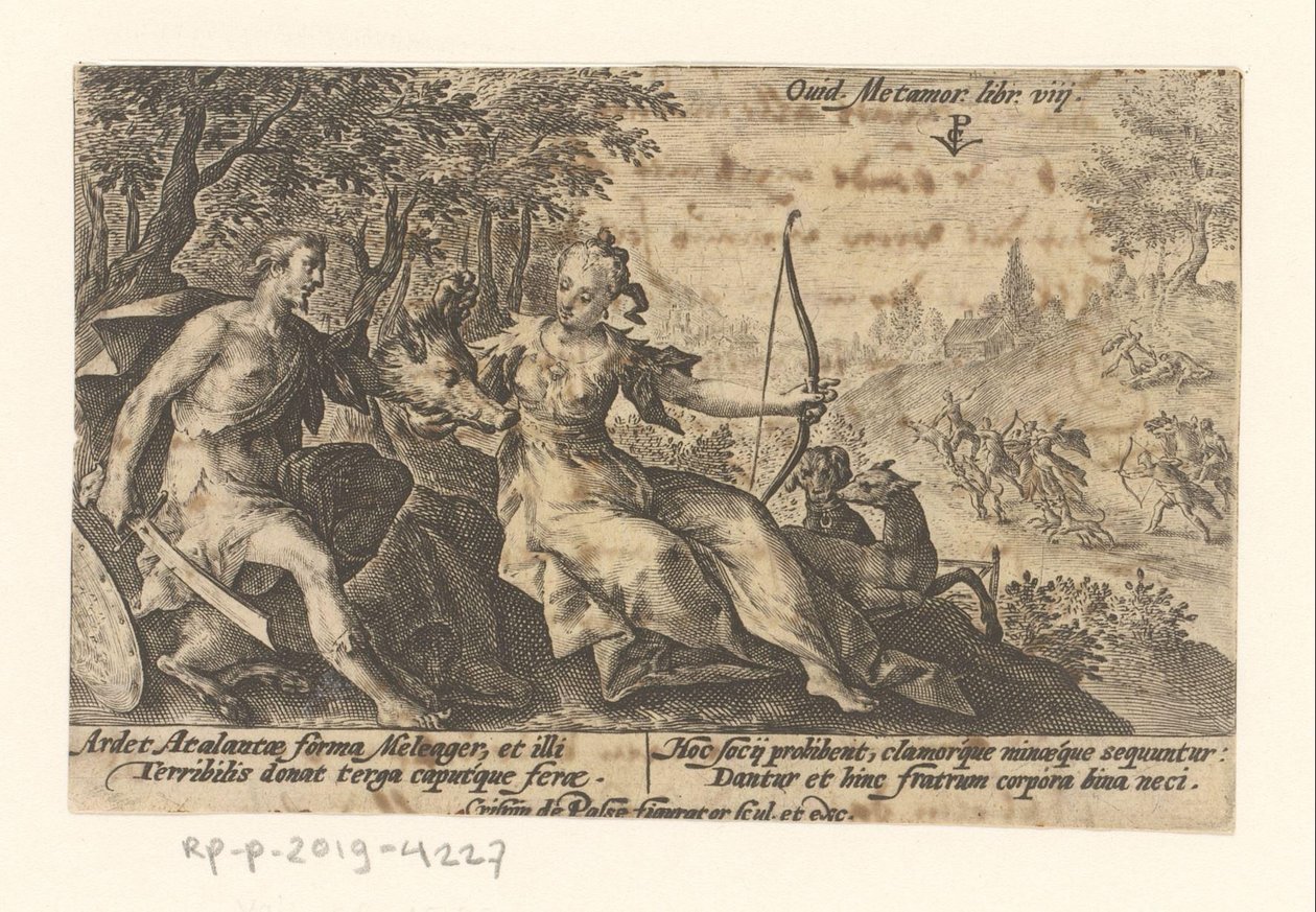 Meleagro e Atalanta da Crispijn van de Passe (I)
