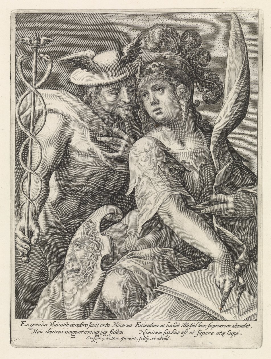 Mercurio e Minerva da Crispijn van de Passe (I)