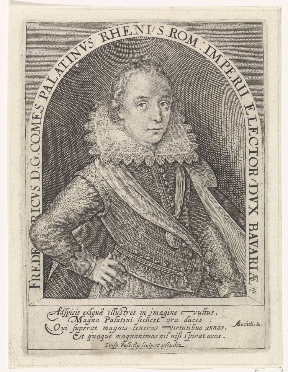 Ritratto di Federico V, elettore del Palatinato, re di Boemia da Crispijn van de Passe (I)