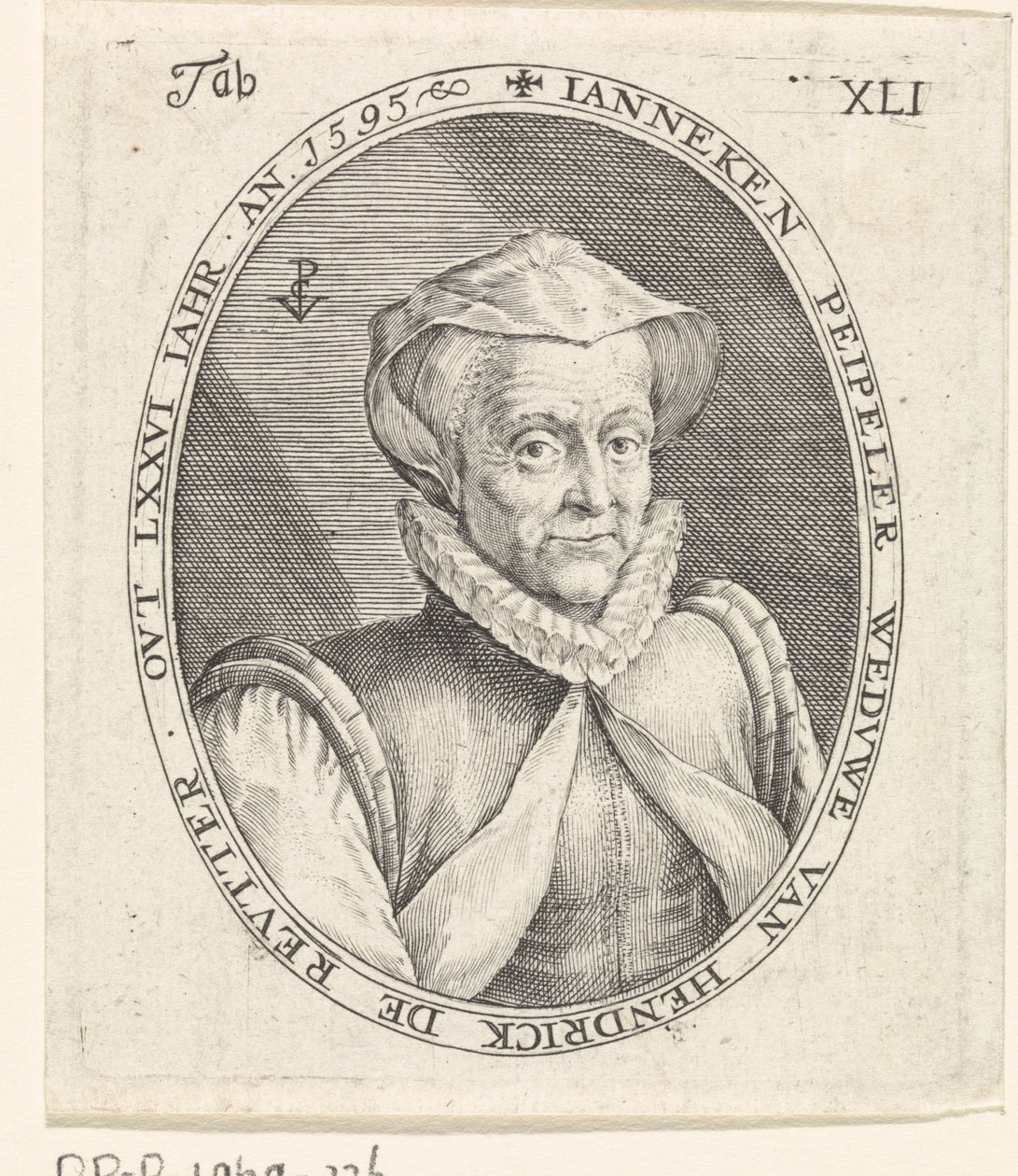 Ritratto di Janneke Peipeler da Crispijn van de Passe (I)