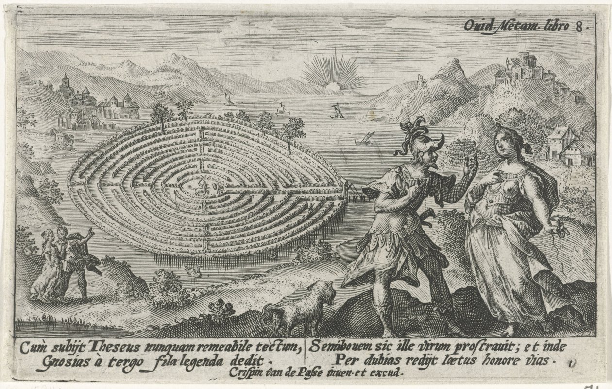 Teseo e Arianna da Crispijn van de Passe (I)
