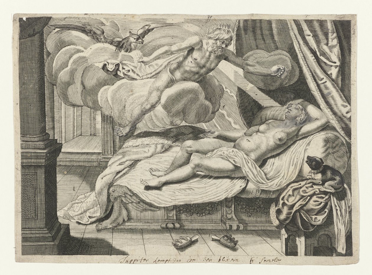 Giove e Semele da Crispijn van de Passe (II) (attributed to)