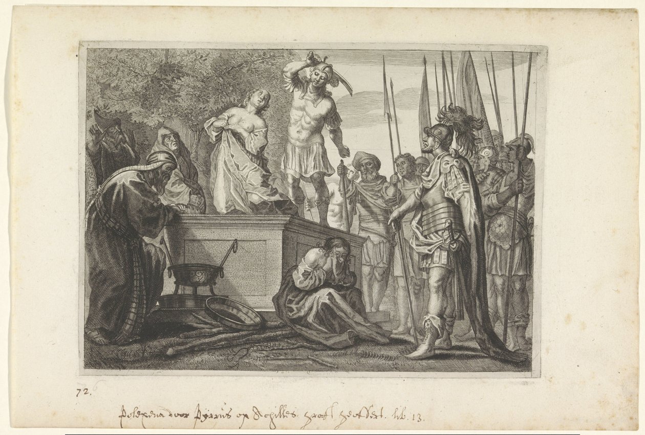 Offerta di Polissena, Metamorfosi di Ovidio (titolo della serie) da Crispijn van de Passe (II)