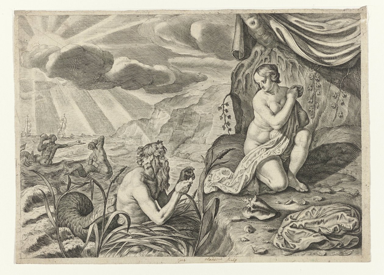 Scilla in fuga da Glauco da Crispijn van de Passe (II)