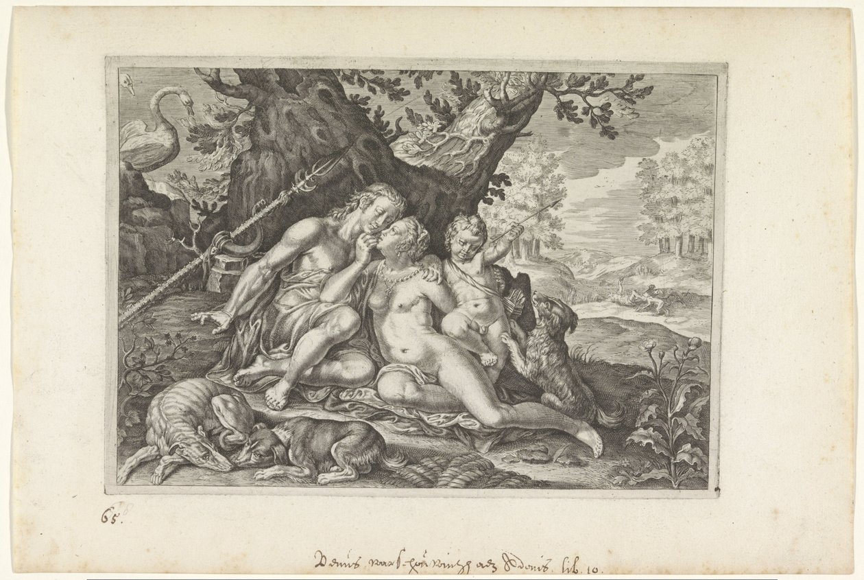 Venere avverte Adone da Crispijn van de Passe (II)
