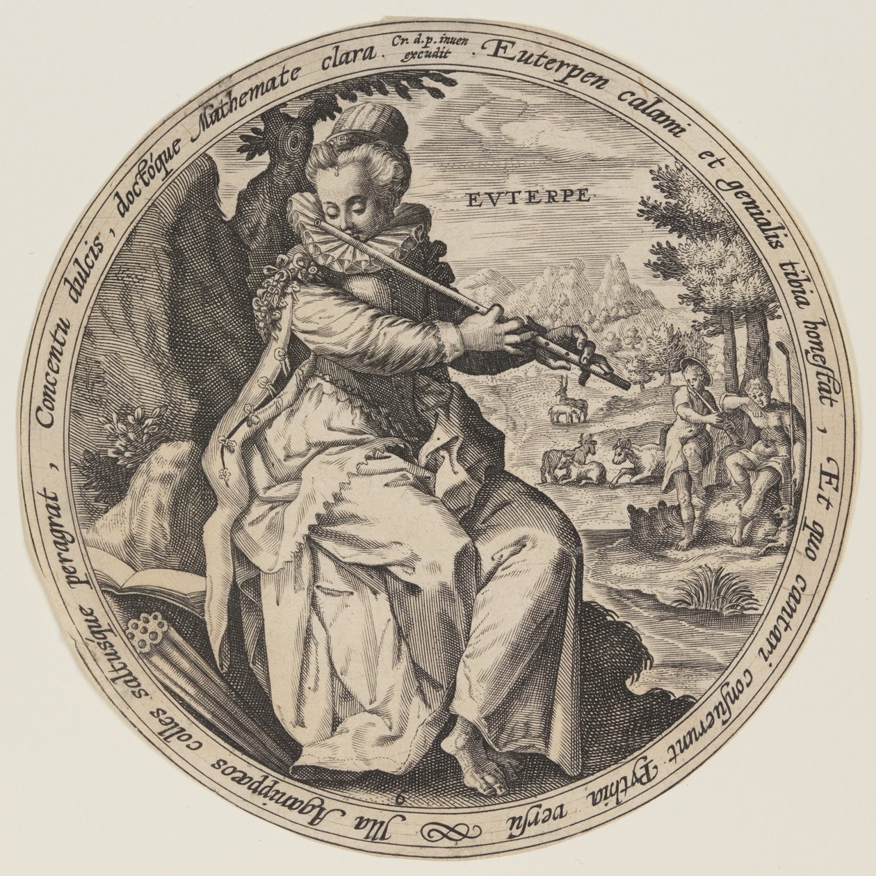 Calliope, da Le Muse da Crispijn van de Passe I