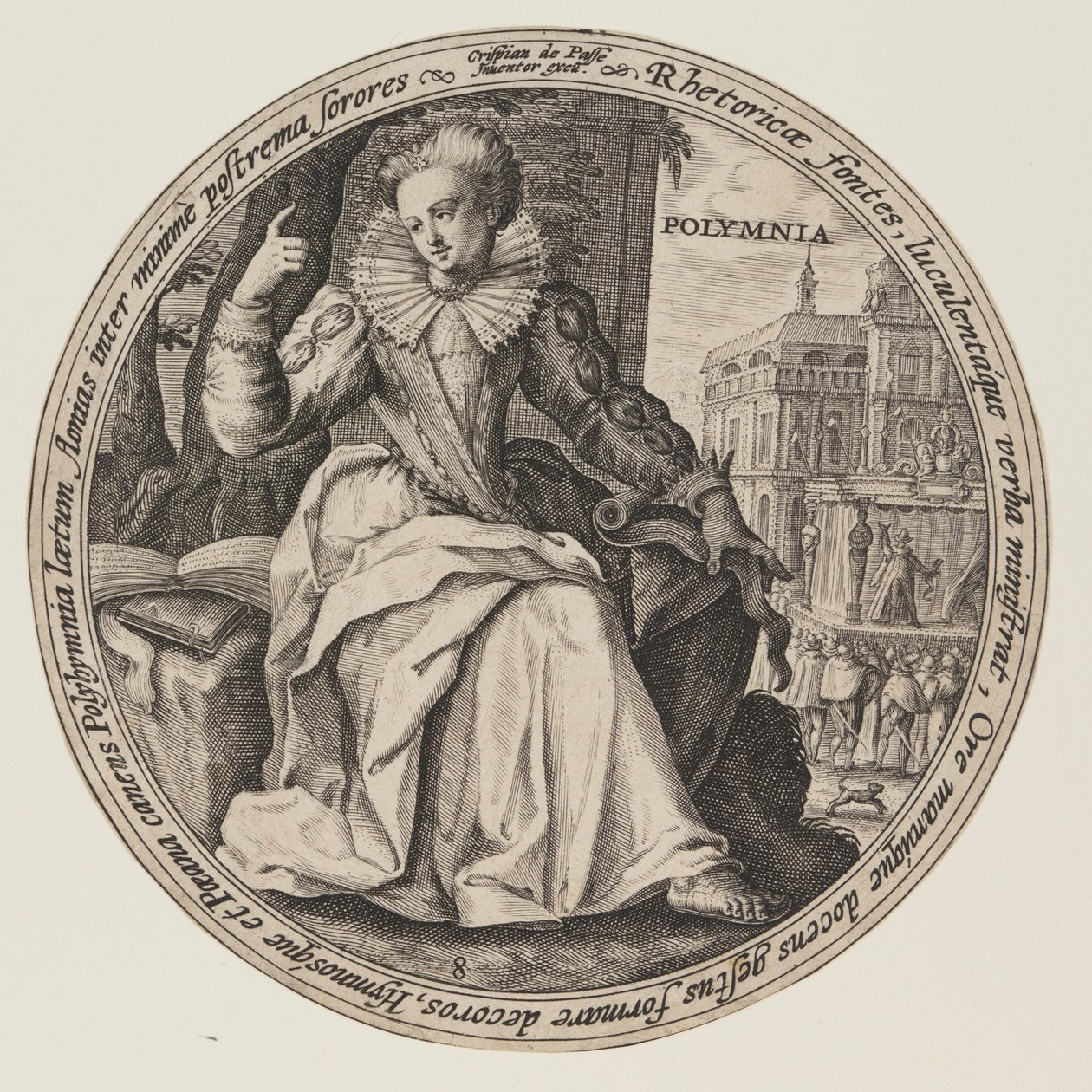 Erato, da Le Muse da Crispijn van de Passe I