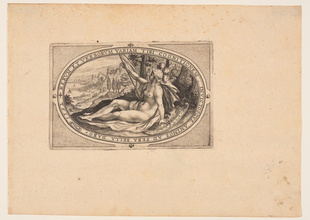Minerva, da Dei e dee da Crispijn van de Passe I