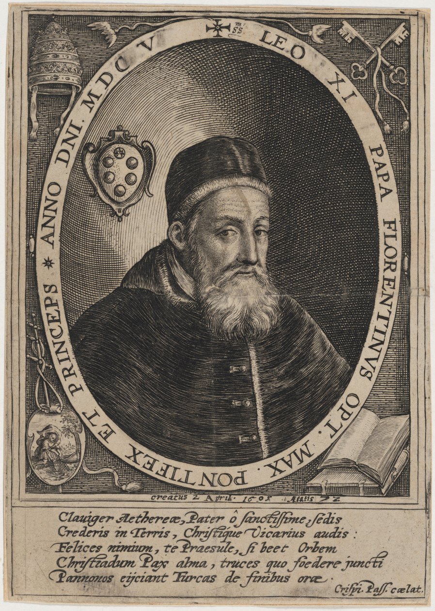 Papa Leone XI da Crispijn van de Passe I