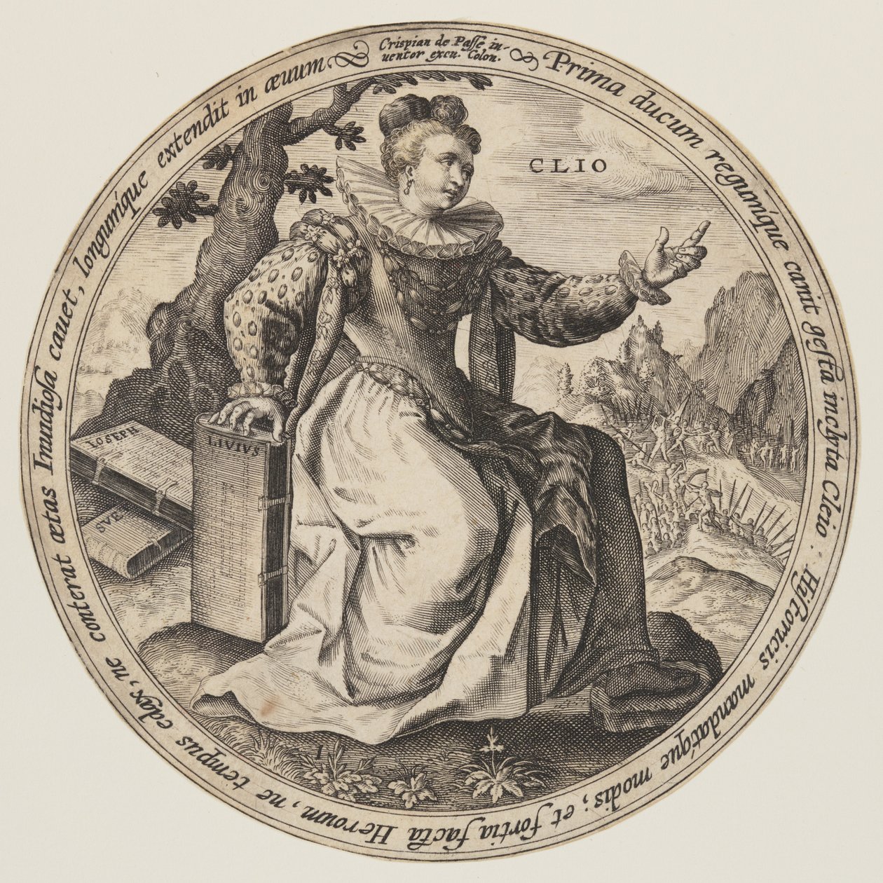 Thalia, da Le Muse da Crispijn van de Passe I