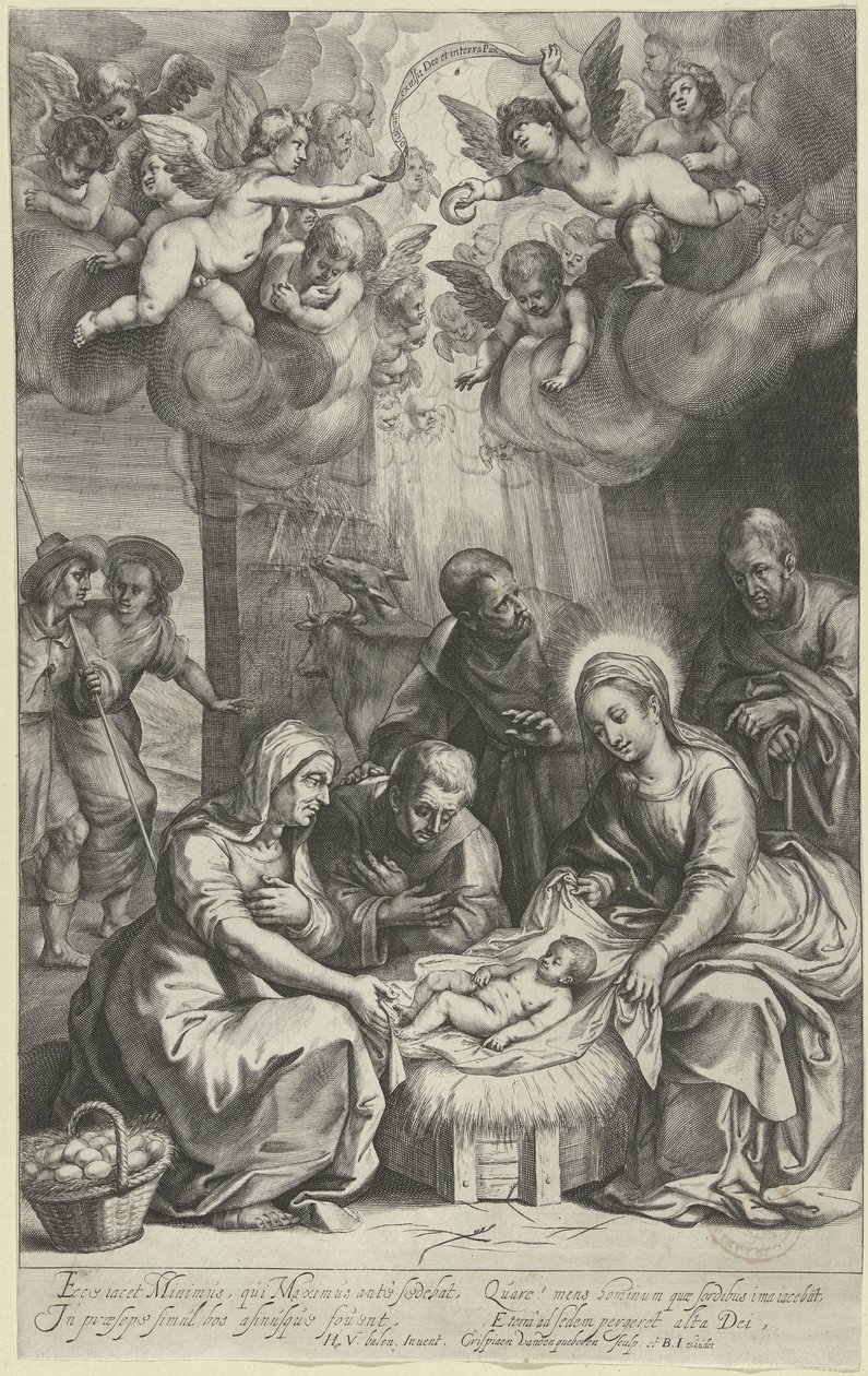 Adorazione dei pastori da Crispijn van den Queborn
