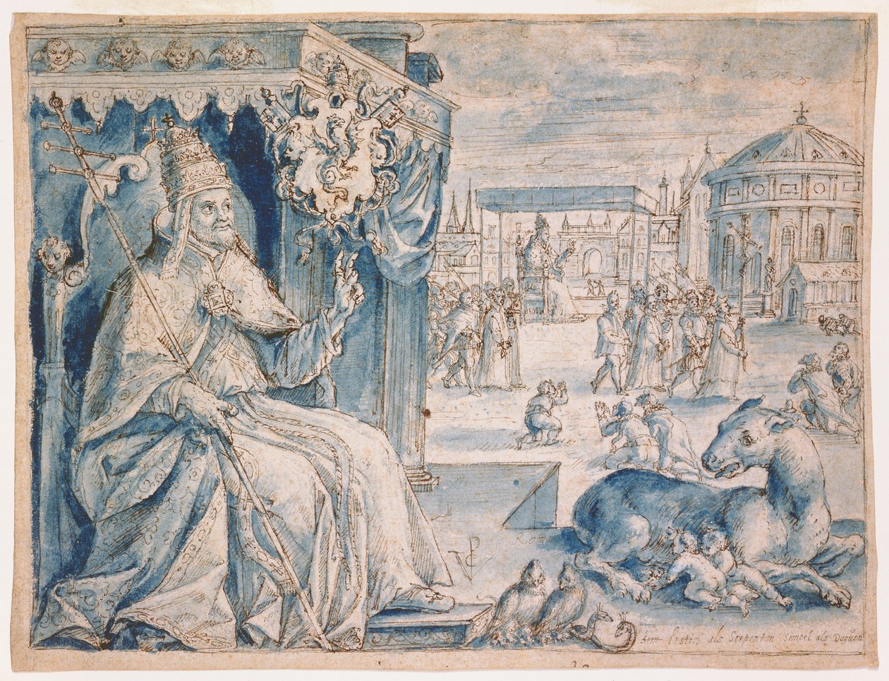 Papa Paolo V (1552-1621) da Crispin  Passe