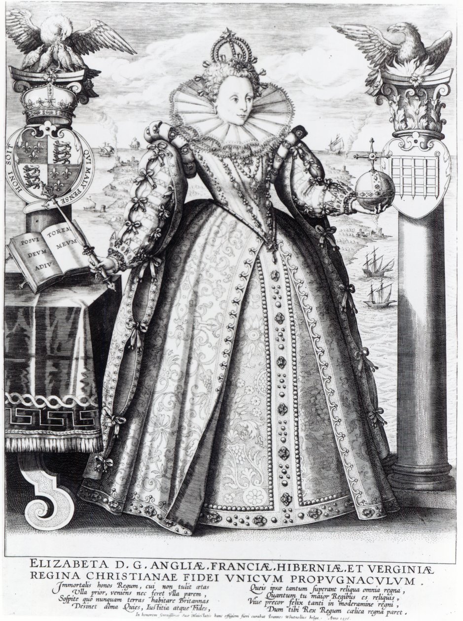 Regina Elisabetta I, 1596 da Crispin  Passe