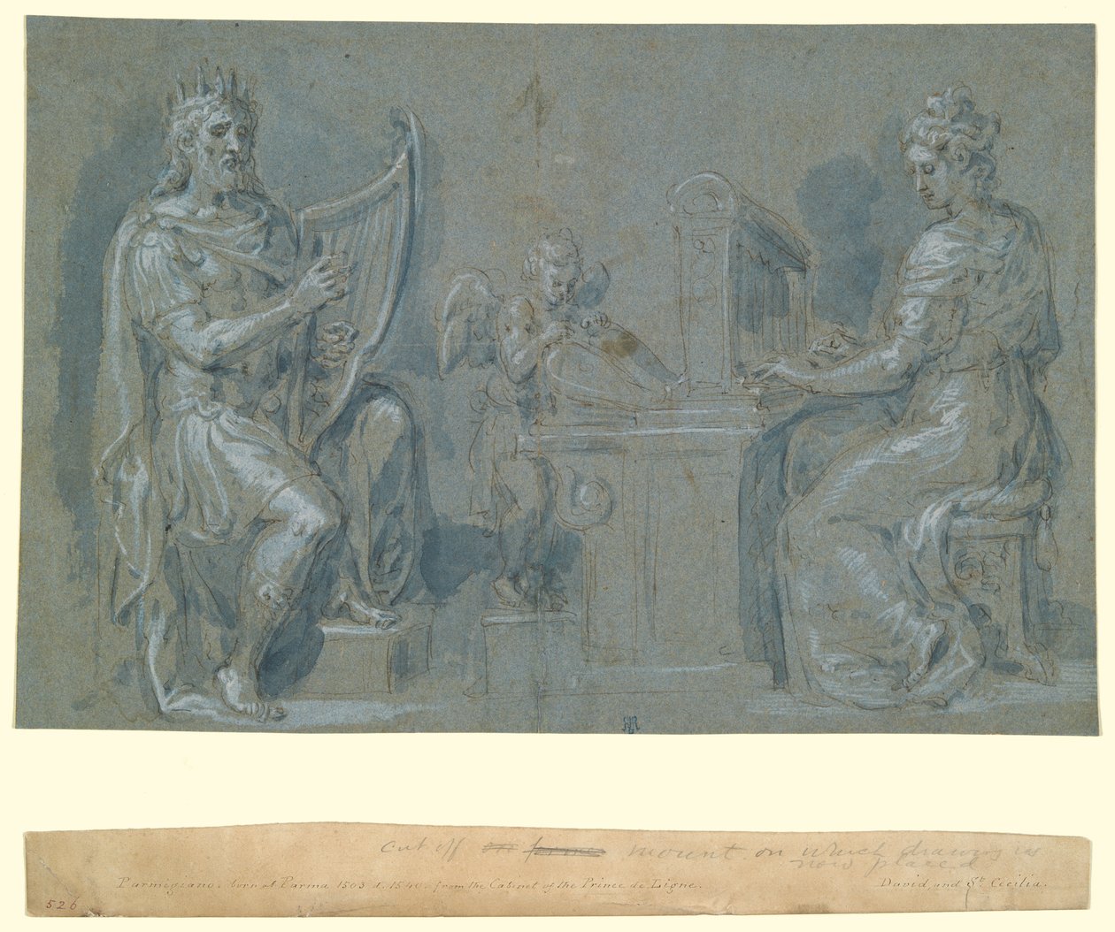 Davide e Santa Cecilia da Crispin van den Broeck