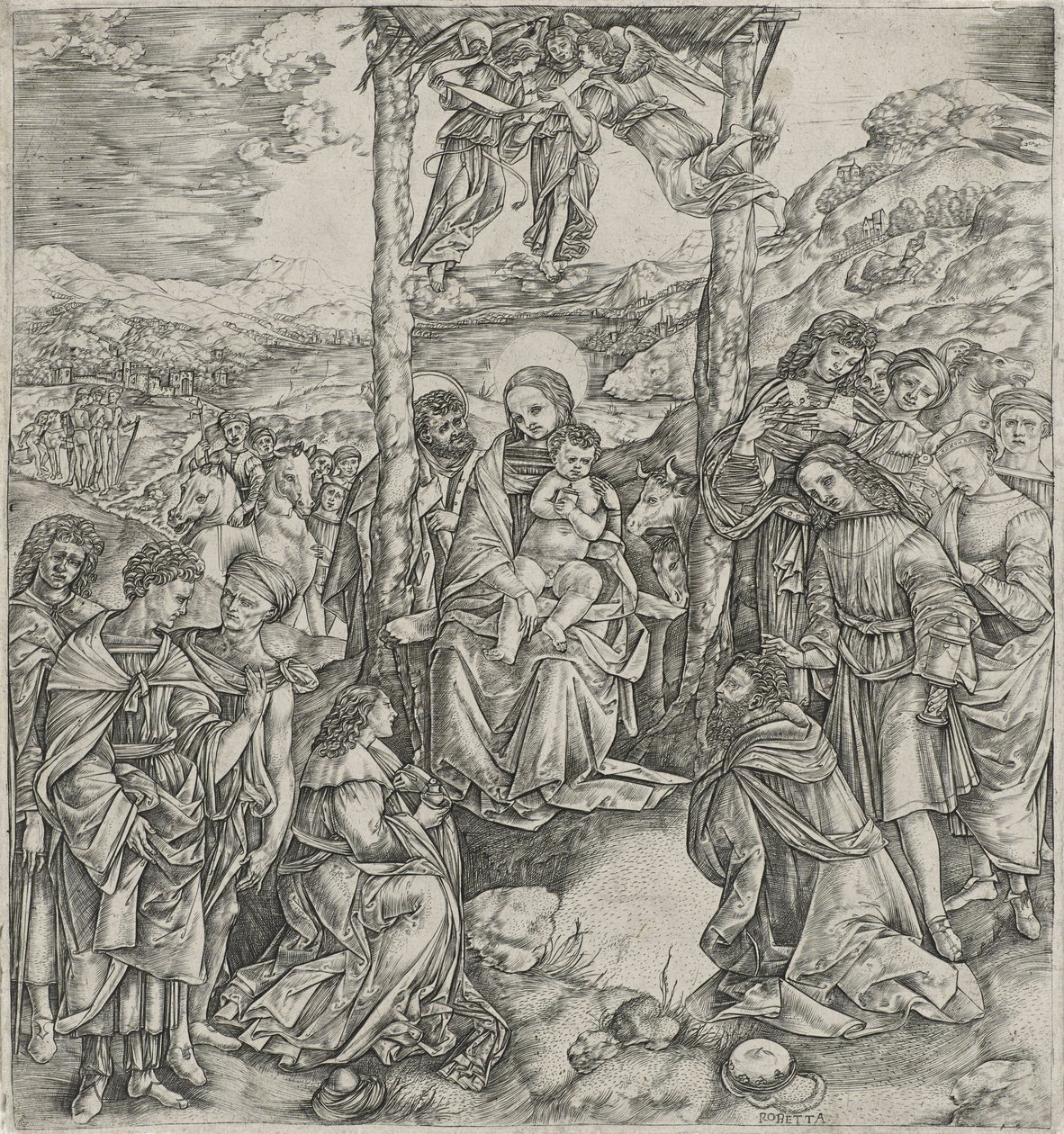 Adorazione dei Magi da Cristofano Robetta
