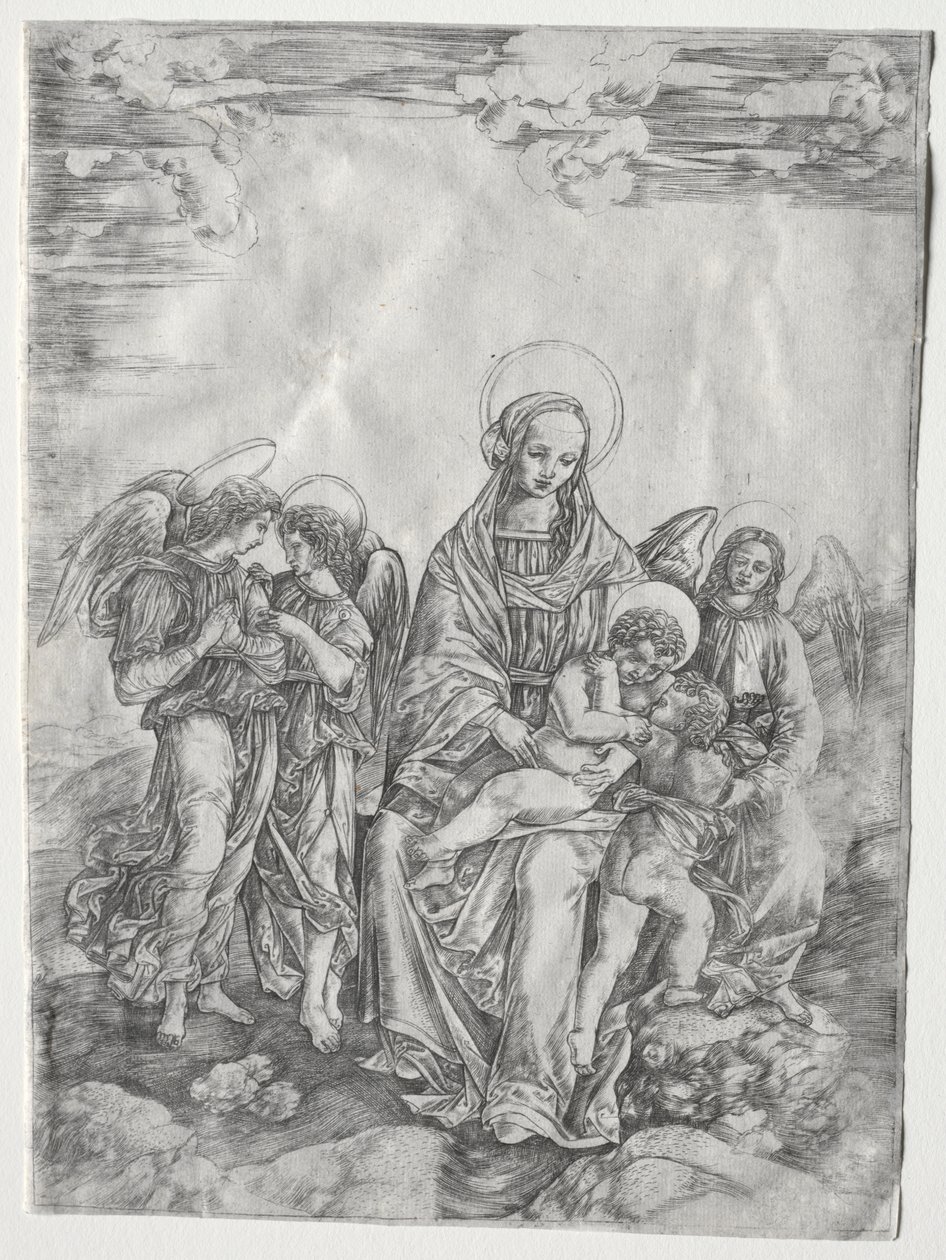 Vergine con Bambino e il piccolo San Giovanni da Cristofano Robetta