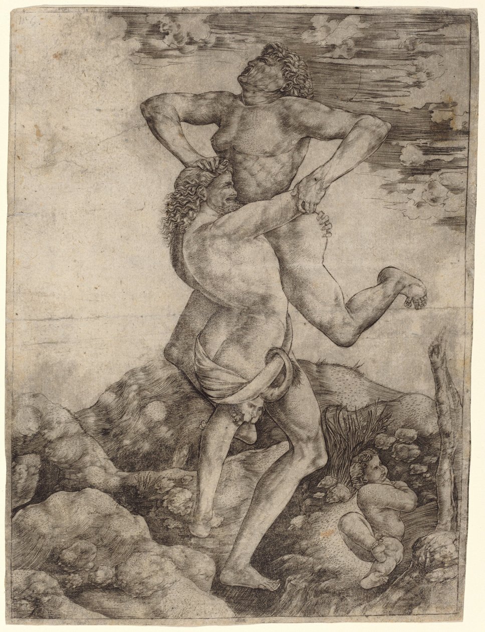 Ercole e Anteo da Cristofano Robetta, after Antonio del Pollaiuolo