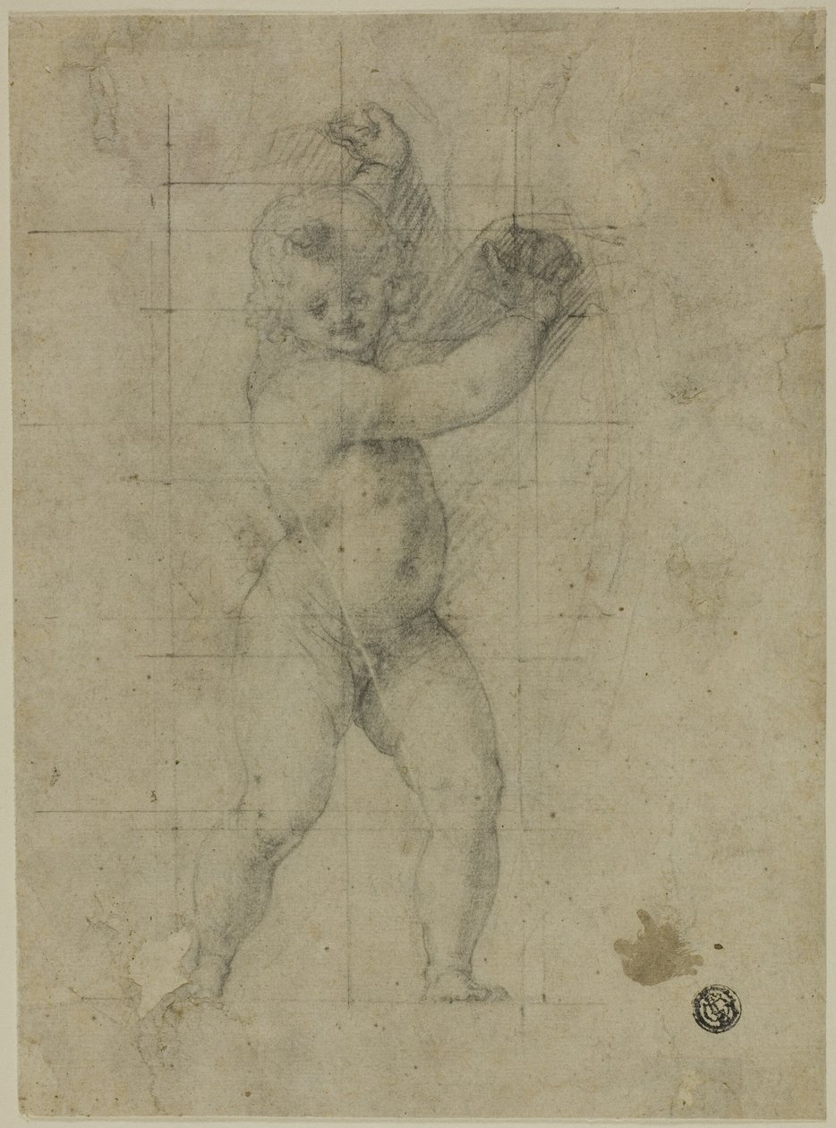 Putto con braccia alzate da Cristoforo Roncalli