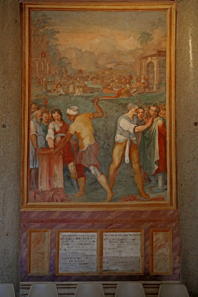 Martirio e mutilazione di vari santi da Cristoforo & Tempesta Antonio (1555 1630) Roncalli