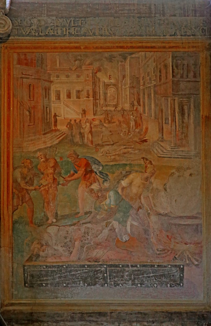 Martirio e mutilazione di vari santi da Cristoforo and Tempesta, Antonio Roncalli