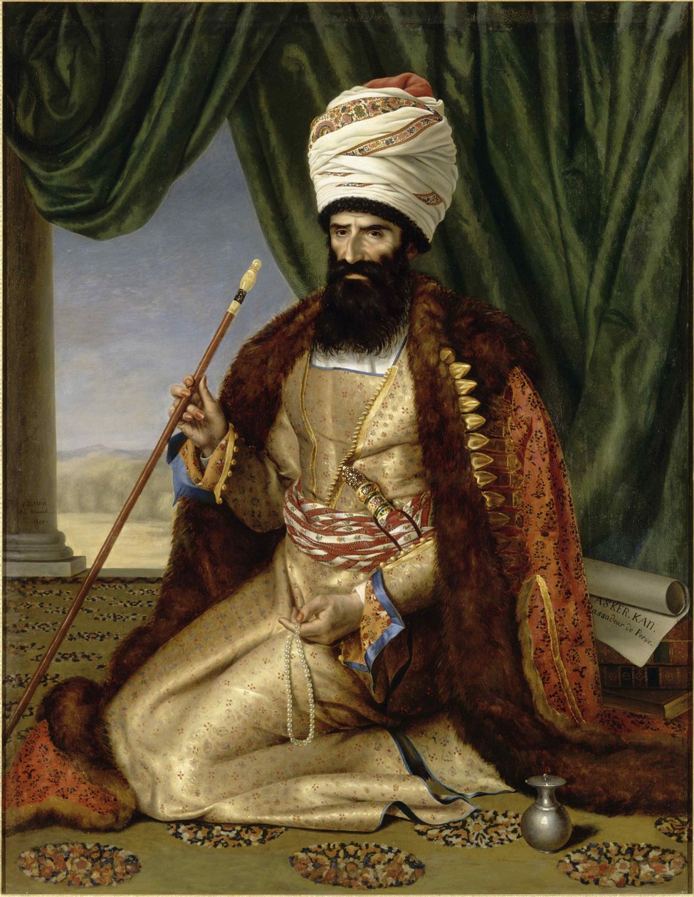 Ritratto di Asker Khan, ambasciatore di Persia, a Parigi nel 1808, 1809 da Césarine Henriette Davin Mirvault