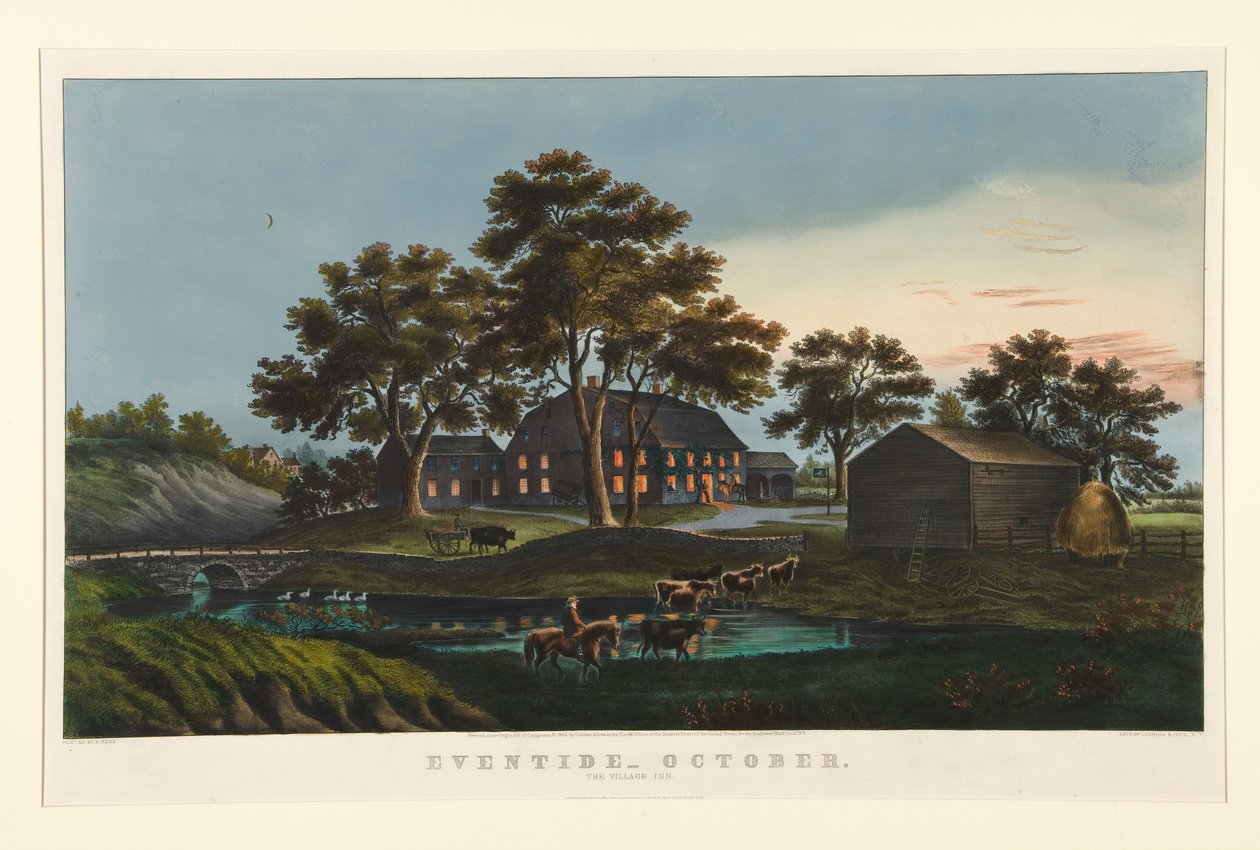 Eventide - Ottobre / La Locanda del Villaggio da Currier and Ives