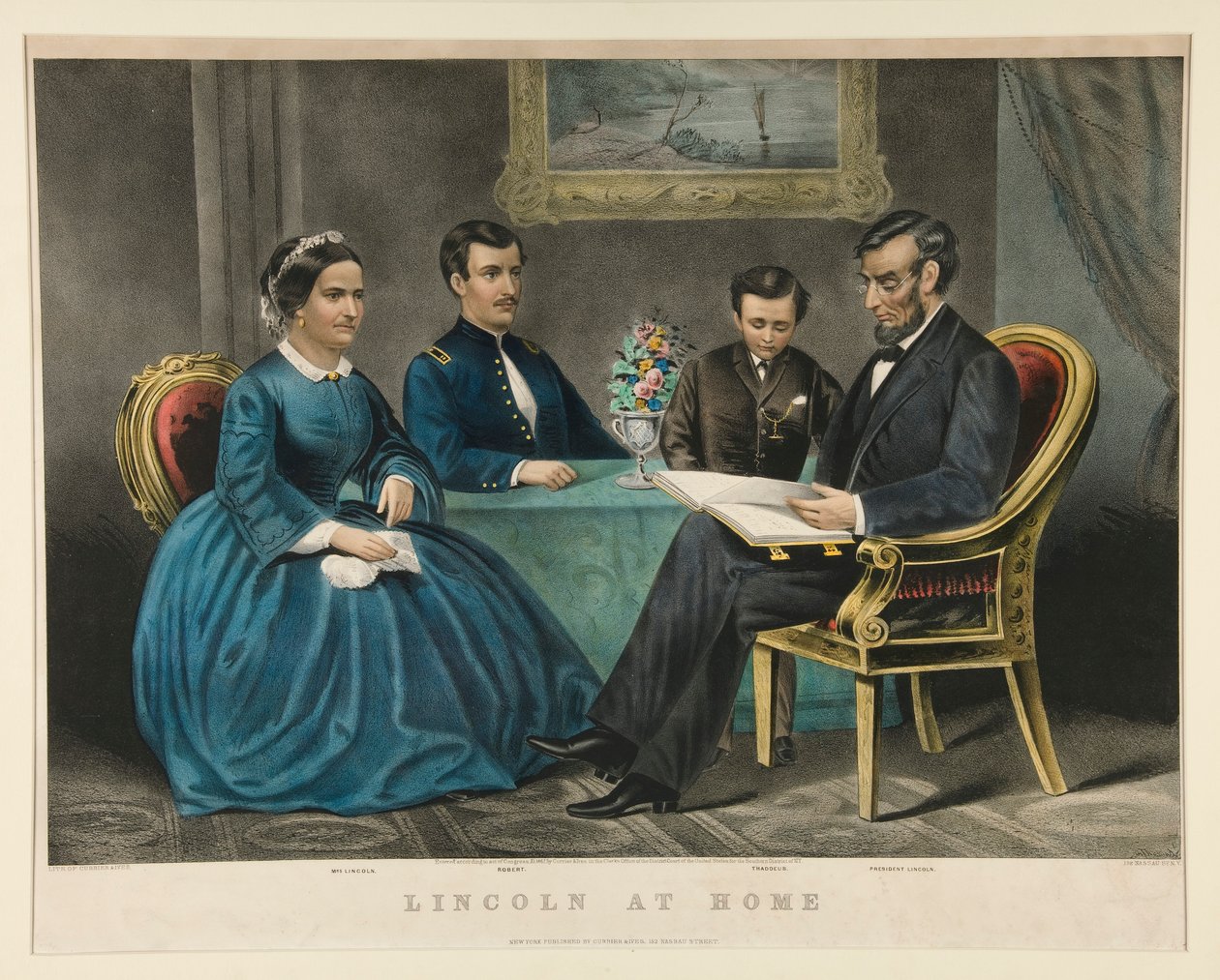 Lincoln a Casa da Currier and Ives