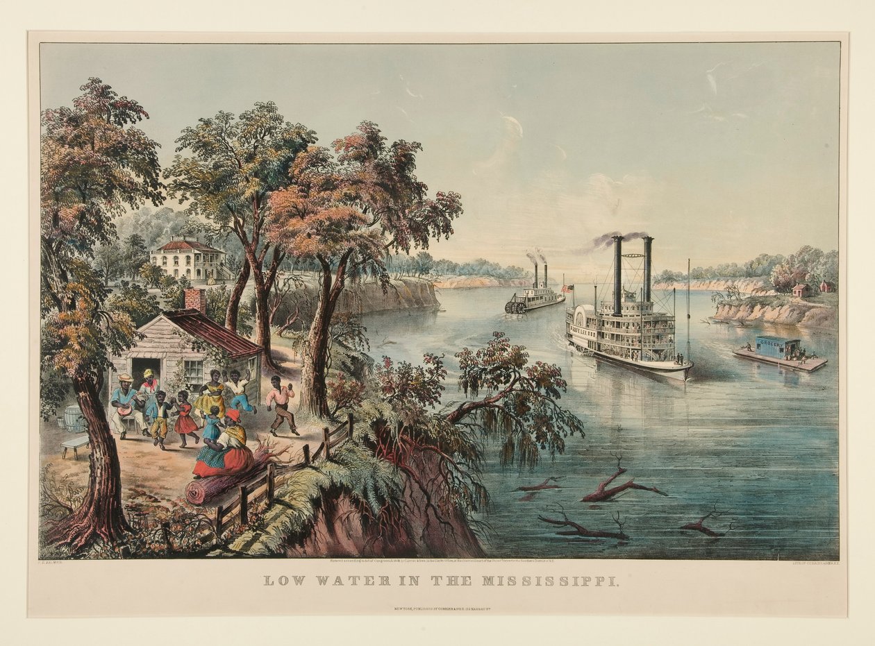 Bassa Marea nel Mississippi da Currier and Ives