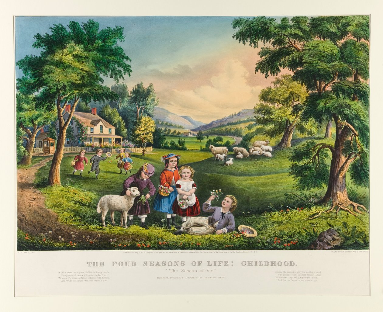 Le quattro stagioni della vita: Infanzia da Currier and Ives