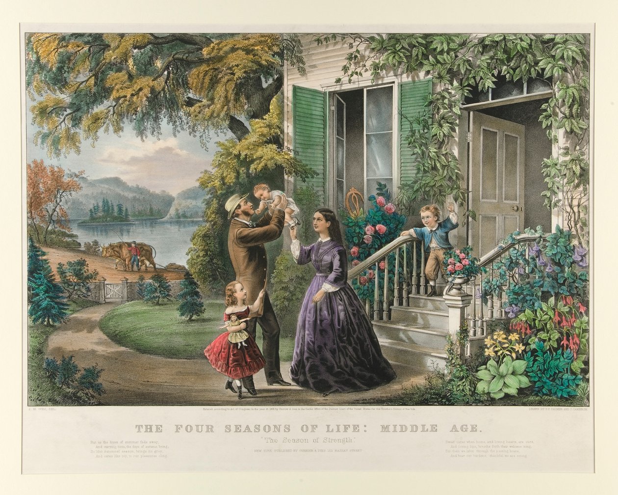 Le quattro stagioni della vita: Mezza età da Currier and Ives