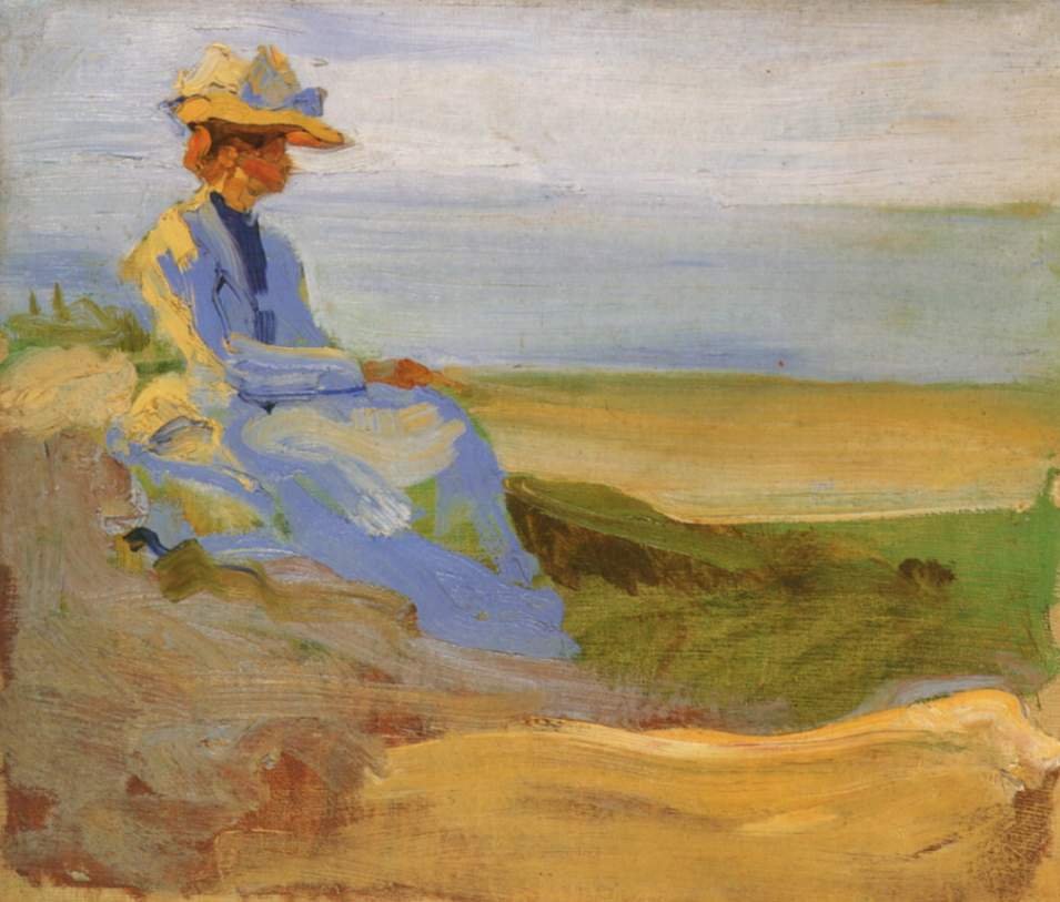 Dame Sophie Herrmann nelle dune di Binz a Rugen da Curt Herrmann