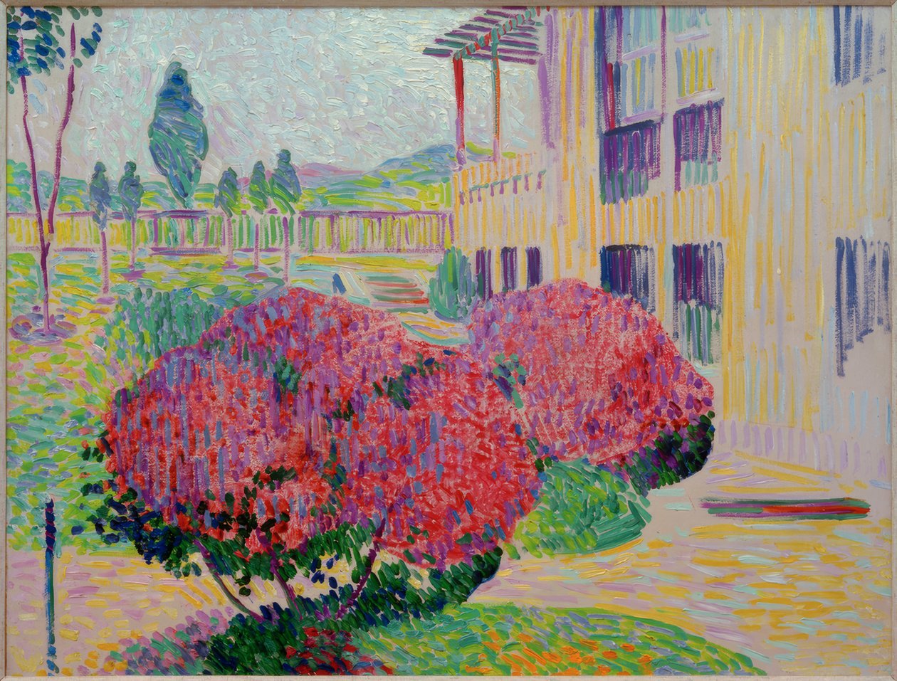 Nel giardino della villa "Hohe Pappeln" di Henry van de Velde a Ehringsdorf vicino a Weimar da Curt Herrmann
