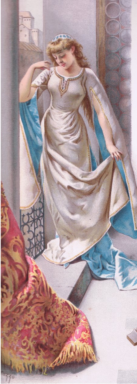 La finestra lascia entrare il giorno e uscire la vita, illustrazione da Romeo e Giulietta da Curtazzo Curtazzo