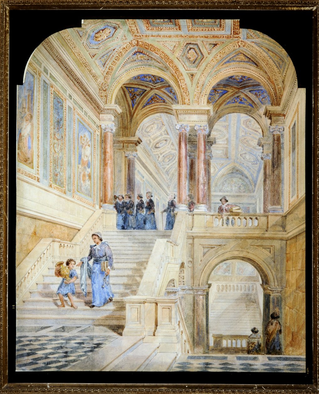 Progetto per la scala interna del Municipio di Leeds da Cuthbert Brodrick