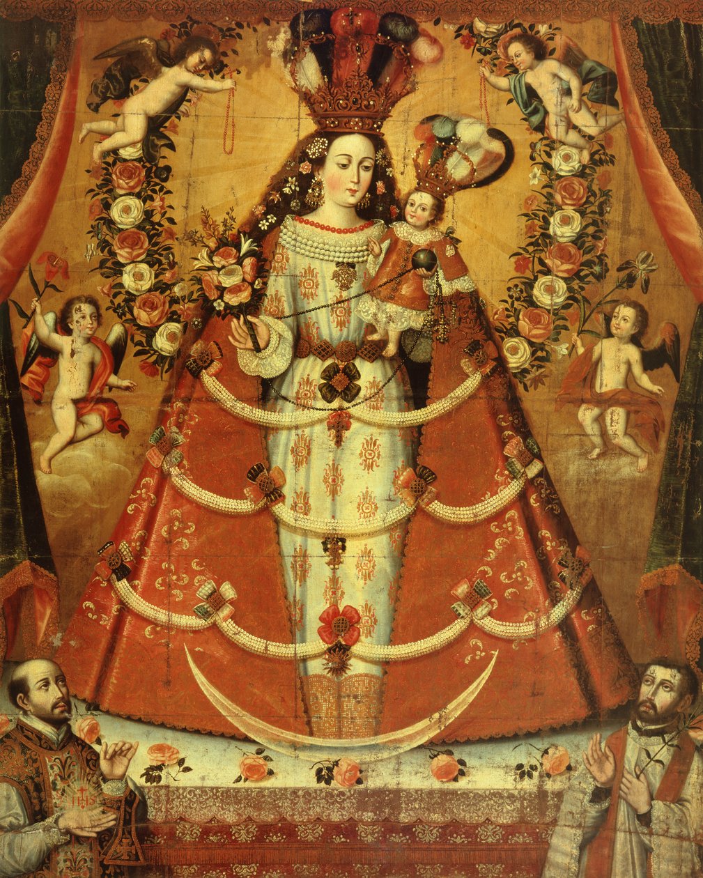 Nostra Signora del Rosario (olio) da Cuzco School