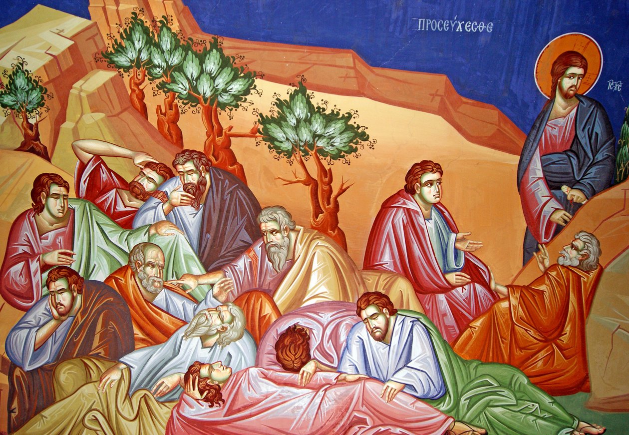 Apostoli in attesa di Gesù sul Monte degli Ulivi a Gerusalemme, Cipro da Cypriot