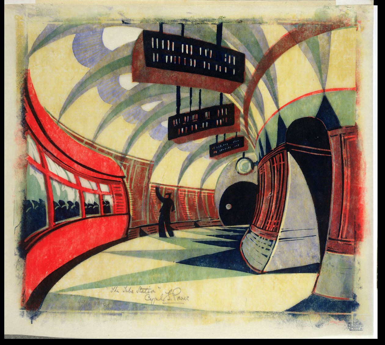 Il treno della metropolitana, c.1932 da Cyril Edward Power
