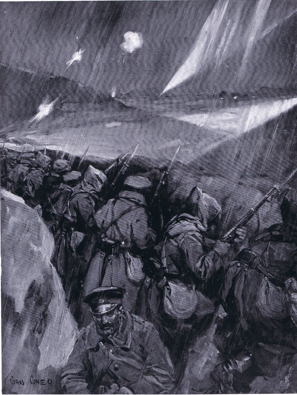 I bulgari assediano Adrianopoli (1912-1913) Guerra dei Balcani, da La storia delle nazioni di Hutchinson (Volume 4) pubblicata da Hutchinson, c. 1920 da Cyrus Cuneo
