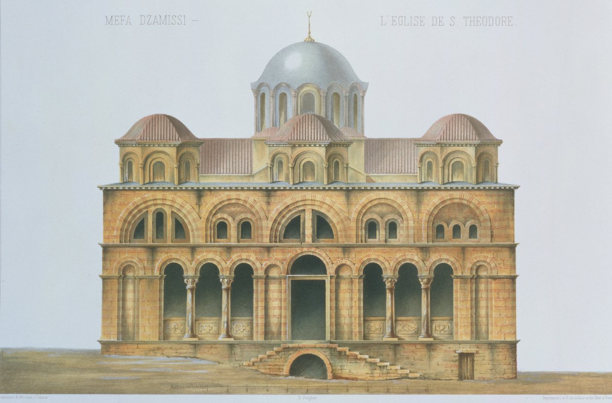 Facciata di Mefa Dzamissi, la Chiesa di San Teodoro, da 