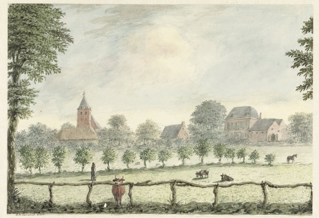 Veduta di Renkum da D.A. Clemens