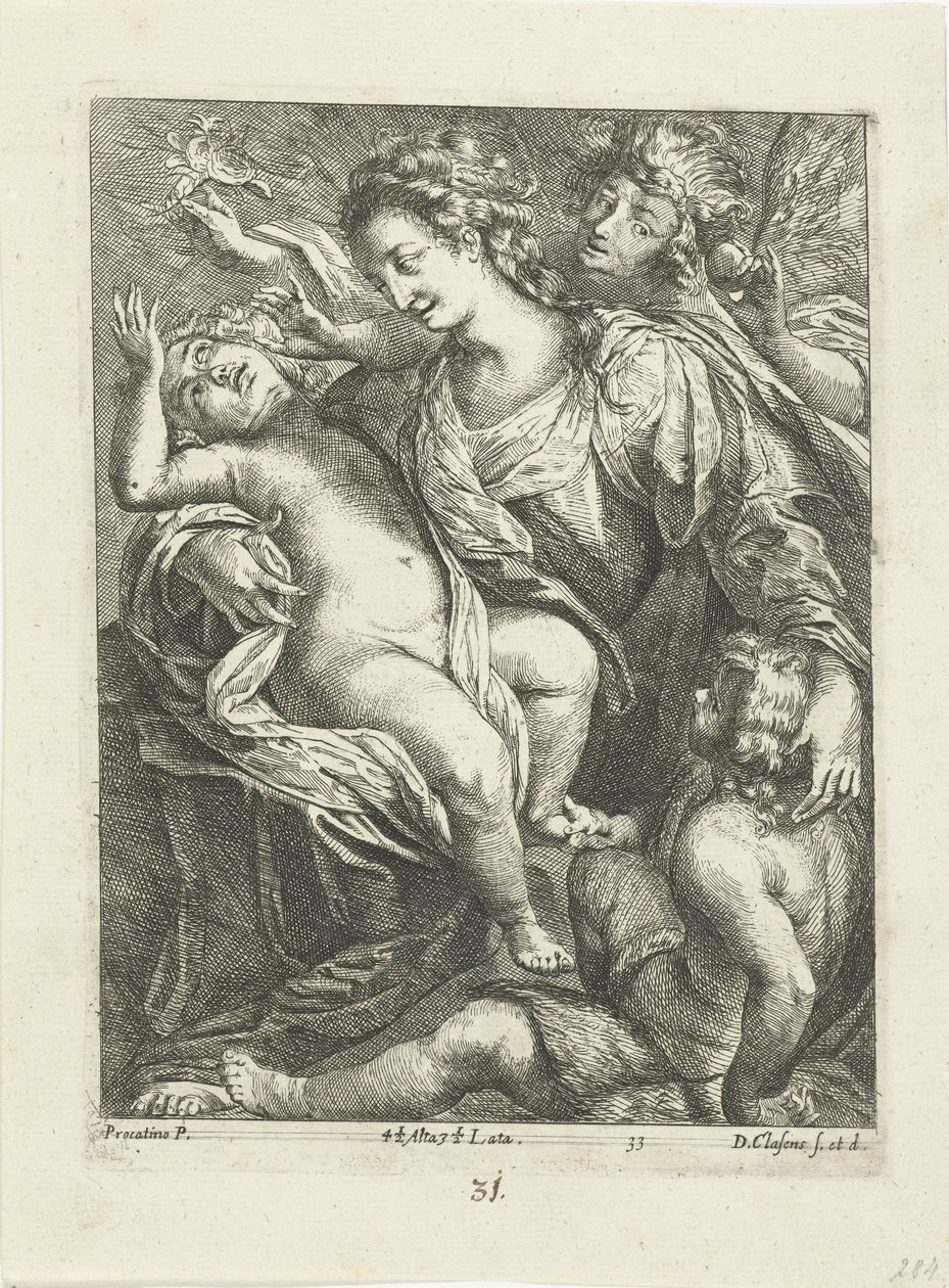 Maria con Cristo e Giovanni da D. Claessens