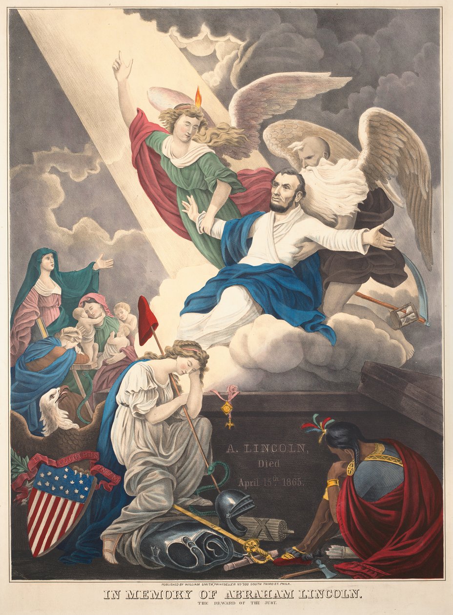 In memoria di Abraham Lincoln: La ricompensa del giusto, 1865 da D. T. Wiest