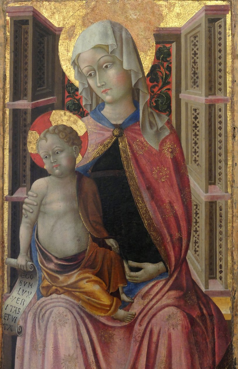 La Vergine con il Bambino, particolare (dipinto) da Da Paolo Visso