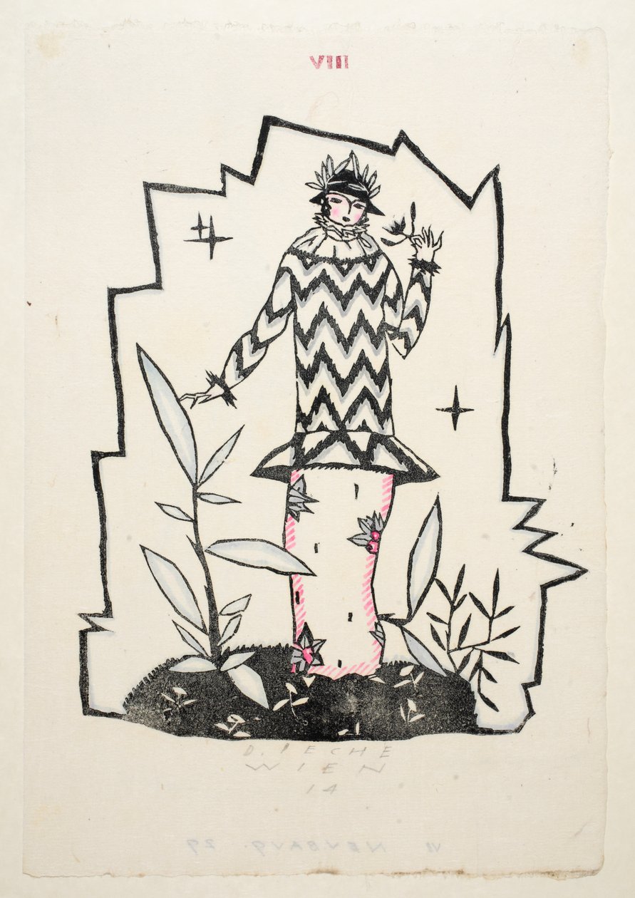 Design per un abito da giorno, 1914, Tavola 8, Libro 1, illustrazione da 
