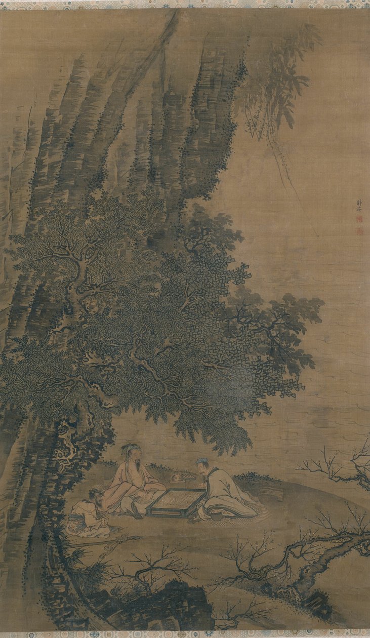 Paesaggio con Immortali Taoisti che Giocano a Weiqi da Dai Jin