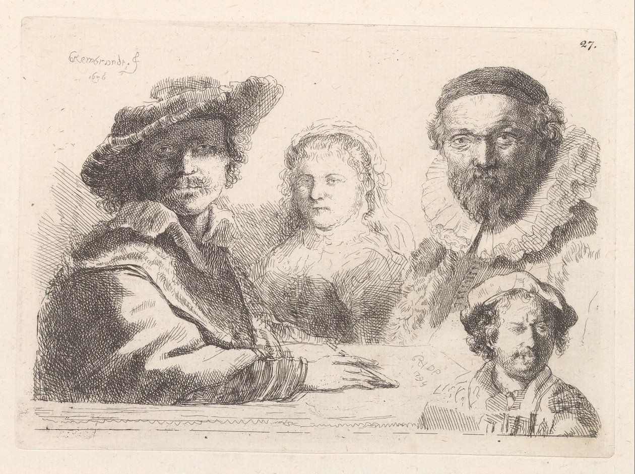 Autoritratto con Saskia da Damiano Pernati
