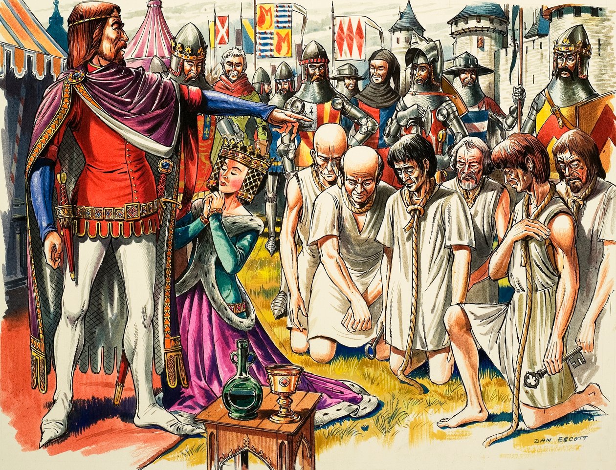 I burgher di Calais e il re Edoardo III d