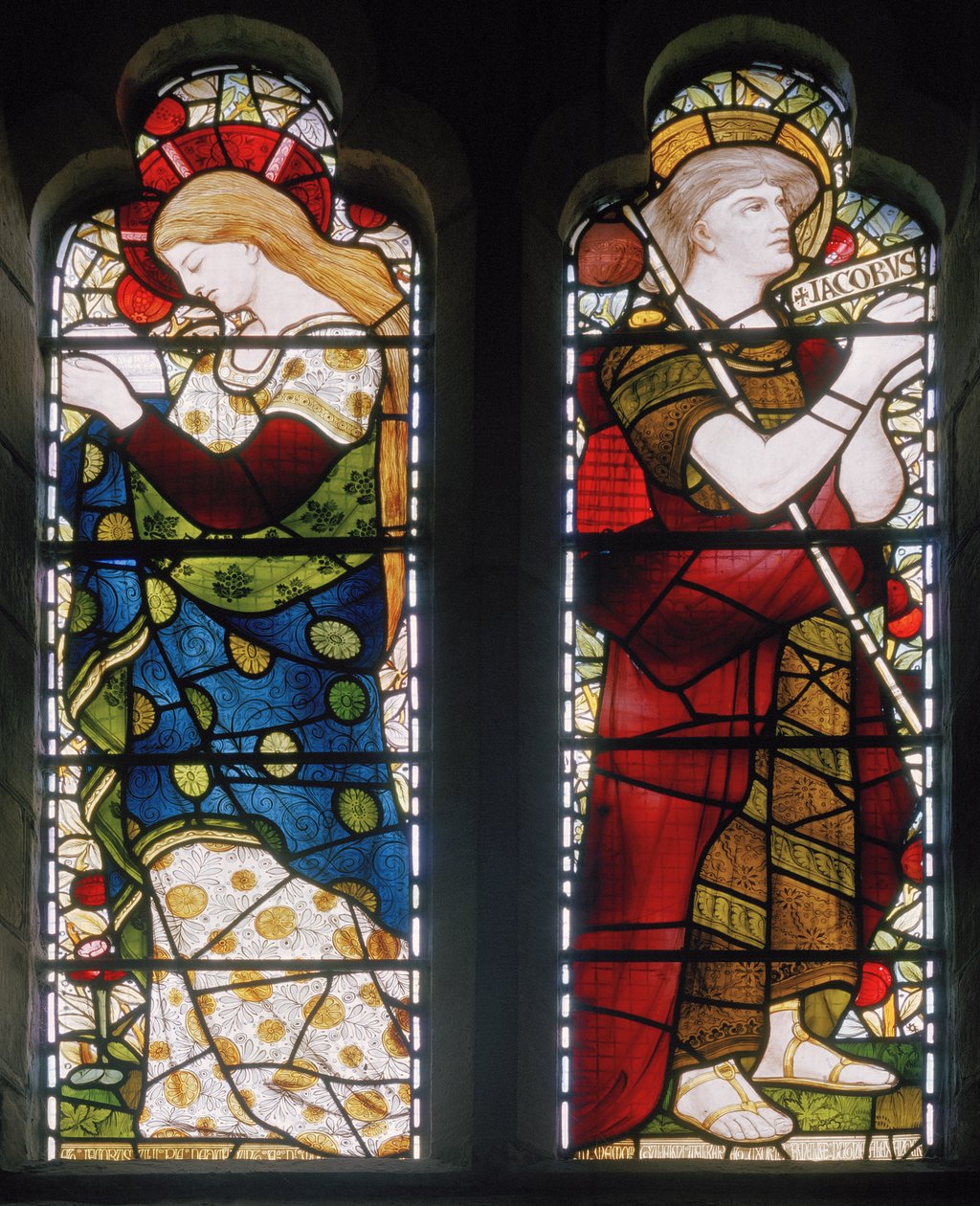 Maria Maddalena e Giacobbe, Cattedrale di St Machar, Aberdeen, 1871 da Daniel Cottier