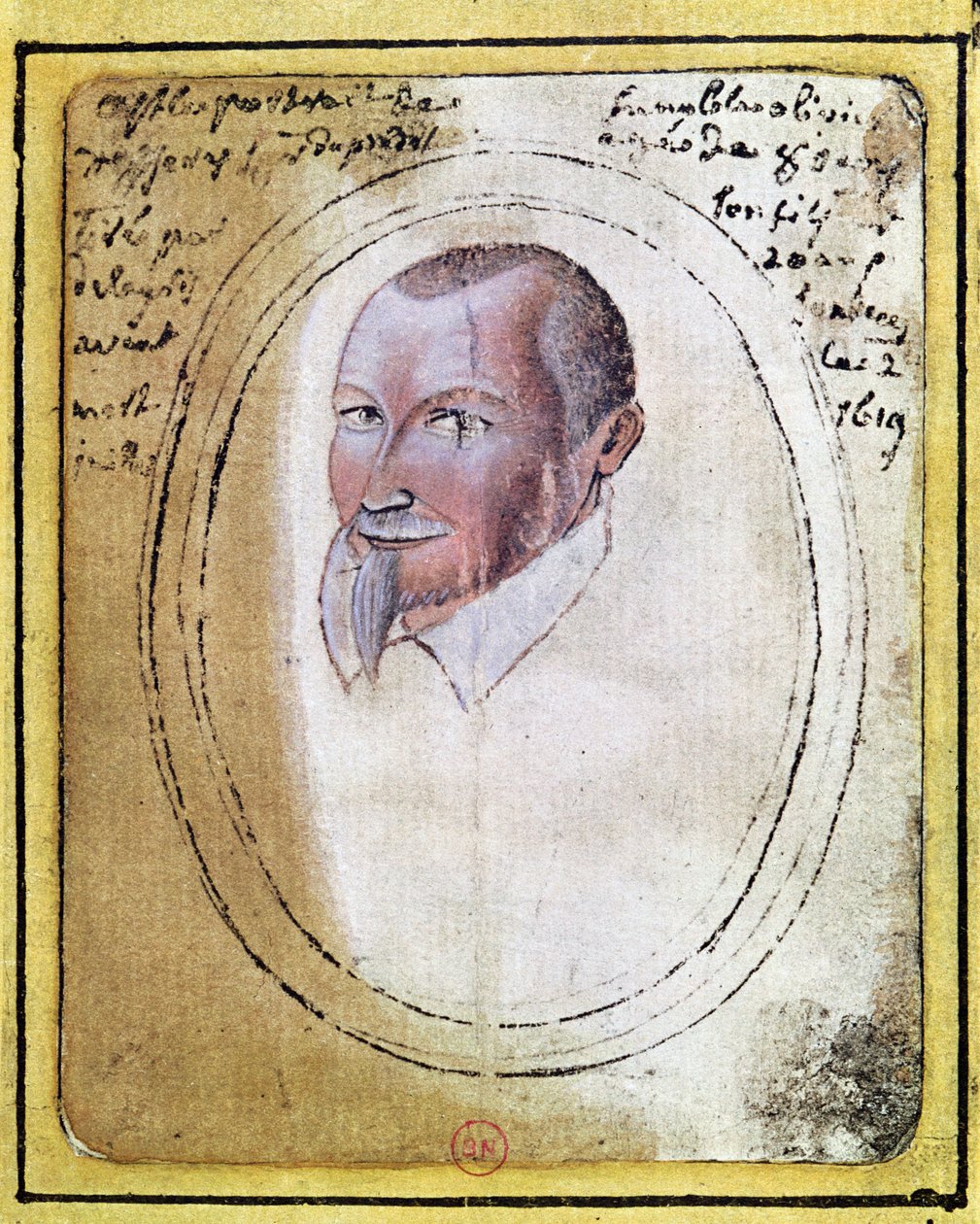 Ritratto di Olivier de Serres (1539-1619) da Daniel de Serres