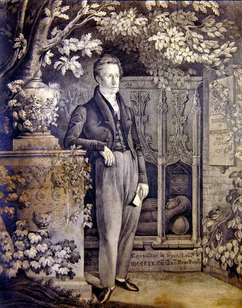 Ritratto di Richard Sainthill, c.1820-c.1850 da Daniel Maclise